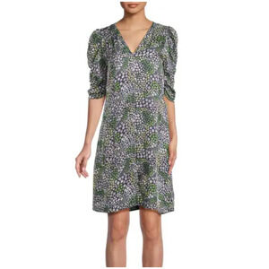 See By Chloe Micro Floral Half Sleeve Shift Dress Size 34 US 2